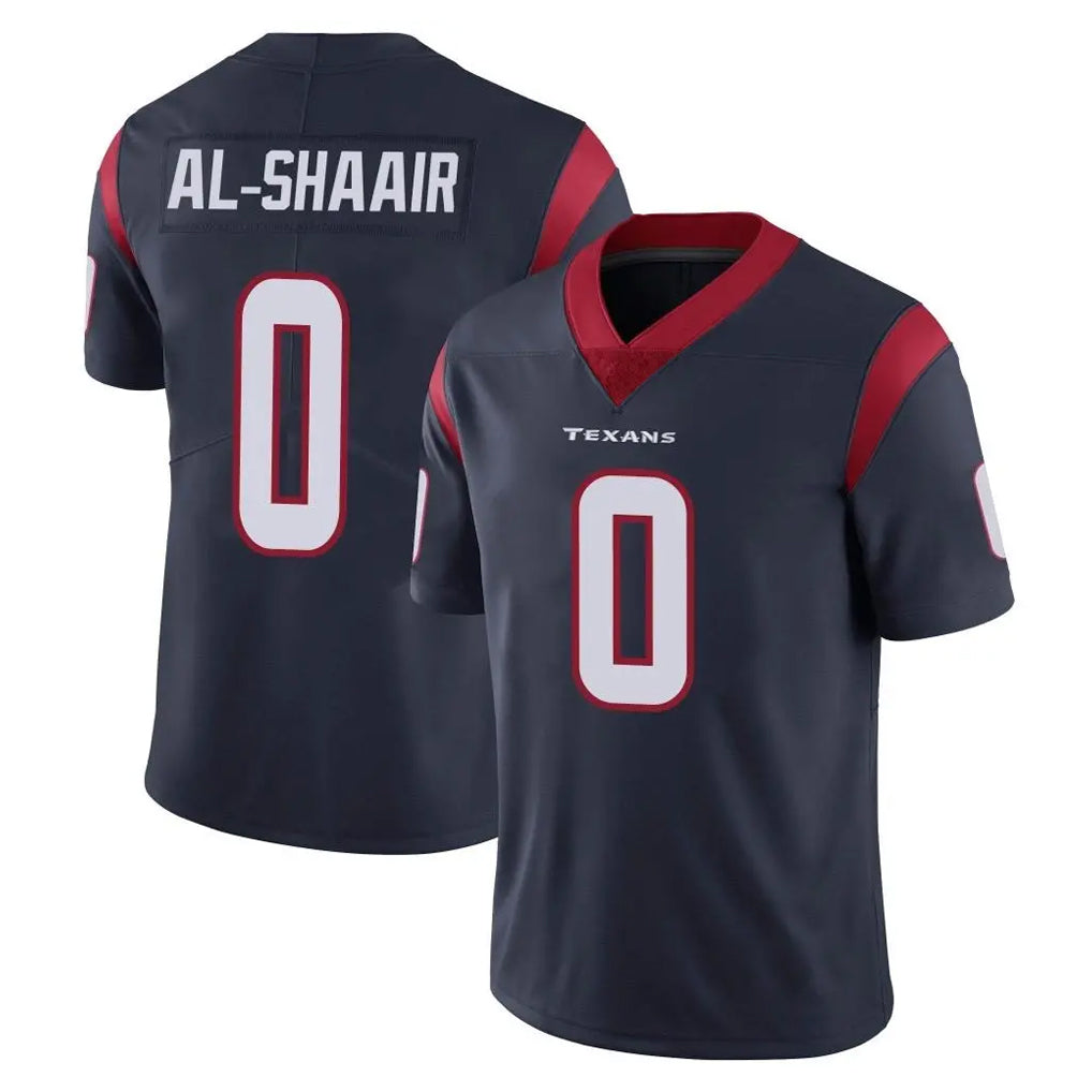 H.Texans #0 Azeez Al-Shaair Player Navy Limited Vapor Untouchable Home Game Ldoa Stitched Jerseys