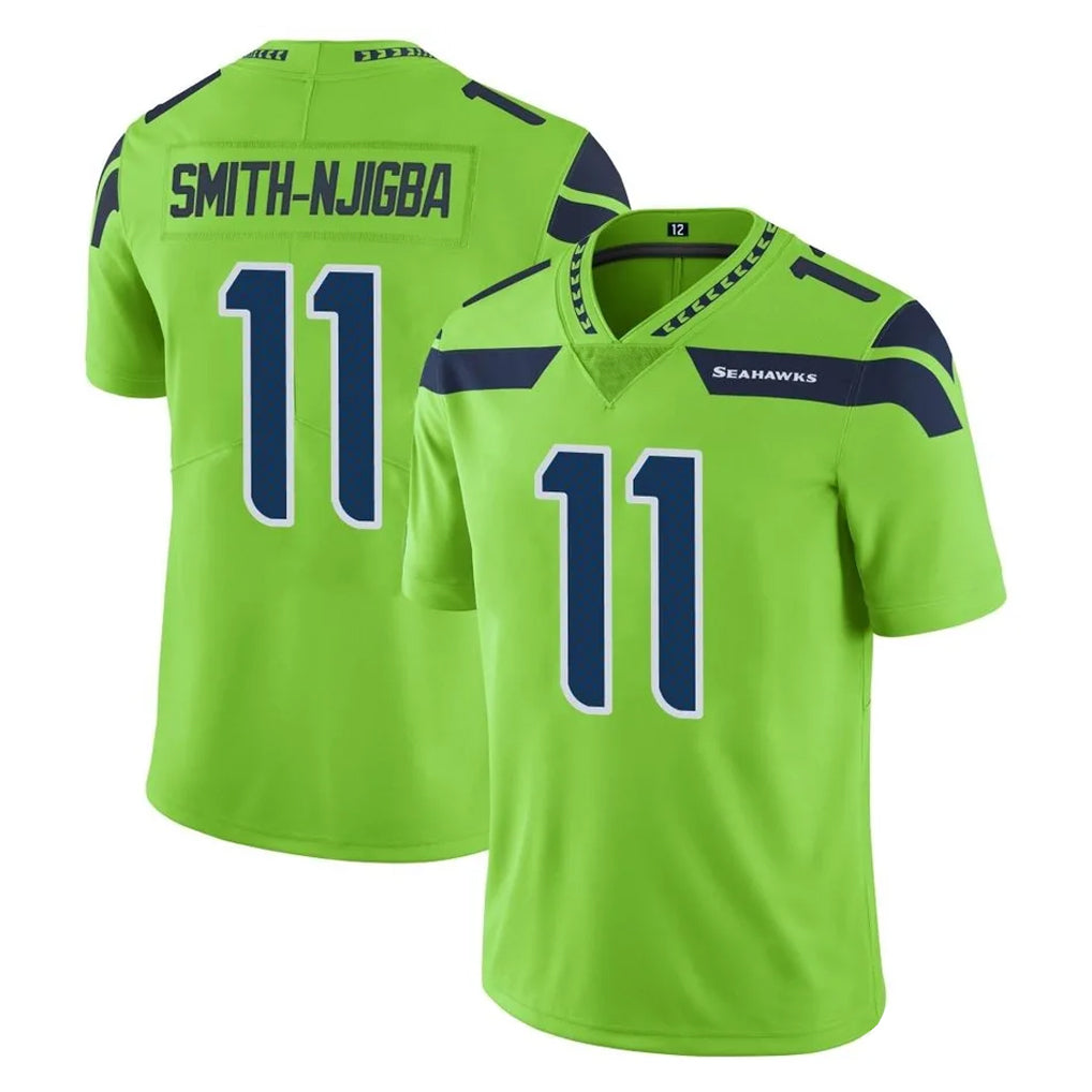 S.Seahawks #11 Jaxon Smith-Njigba Player Green Limited Color Rush Home Game Ldoa Stitched Jerseys