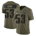 P.Eagles #53 Zack Baun Player Olive 2025 Salute To Service Limited Ldoa Stitched Jerseys