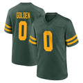 GB.Packers #0 Matthew Golden Player Green Alternate Home Game Ldoa Stitched Jerseys