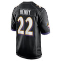 B.Ravens #22 Derrick Henry Player Black Alternate Home Game Ldoa Stitched Jerseys