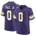 M.Vikings #0 Ivan Pace Jr. Player Purple Classic Home Game Ldoa Stitched Jerseys