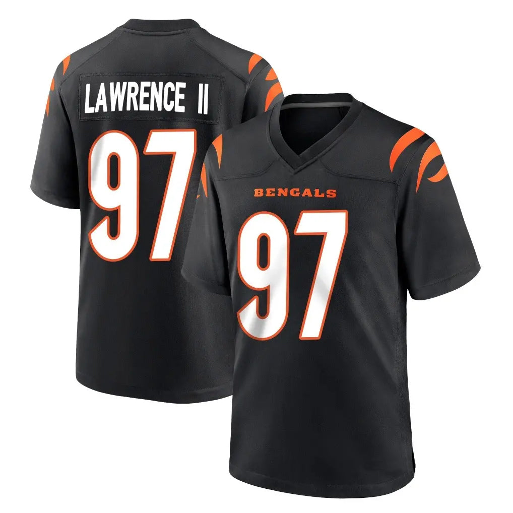 C.Bengals #97 Dexter Lawrence II Player Black Home Game Ldoa Stitched Jerseys