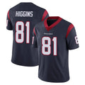H.Texans #81 Jayden Higgins Player Navy Limited Vapor Untouchable Home Game Ldoa Stitched Jerseys
