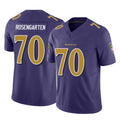 B.Ravens #70 Roger Rosengarten Player Purple Vapor F.U.S.E. Limited Ldoa Stitched Jerseys