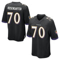B.Ravens #70 Roger Rosengarten Player Black Home Game Ldoa Stitched Jerseys