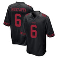 SF.49ers #6 Malik Mustapha Player Black Alternate Home Game Ldoa Stitched Jerseys