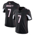 A.Cardinals #7 Jacoby Brissett Player Black Vapor Limited Home Game Stitched Jerseys