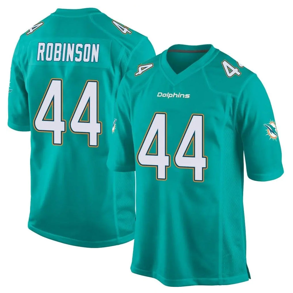 M.Dolphins #44 Chop Robinson Player Aqua Team Color Home Game Ldoa Stitched Jerseys