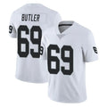 LV.Raiders #69 Adam Butler Player White Limited Vapor Untouchable Home Game Ldoa Stitched Jerseys