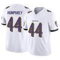 B.Ravens #44 Marlon Humphrey Player White Vapor F.U.S.E. Limited Home Game Ldoa Stitched Jerseys