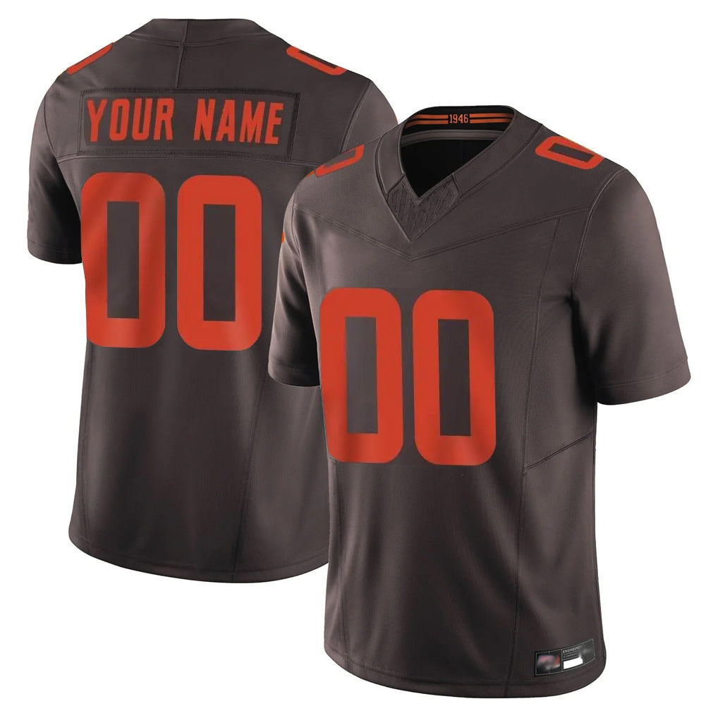Custom C.Browns Brown Limited Vapor F.U.S.E. Alternate Game Any Name & Numbers Ldoa Stitched Jerseys