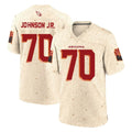 A.Cardinals #70 Paris Johnson Jr. Player Cream Rivalries Collection Game Ldoa Stitched Jerseys