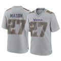 M.Vikings #27 Jordan Mason Player Gray Atmosphere Fashion Home Game Ldoa Stitched Jerseys
