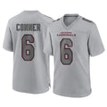 A.Cardinals #6 James Conner Player Gray Fashion Home Game Ldoa Stitched Jerseys