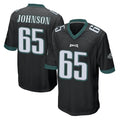 P.Eagles #65 Lane Johnson Player Black Home Game Ldoa Stitched Jerseys