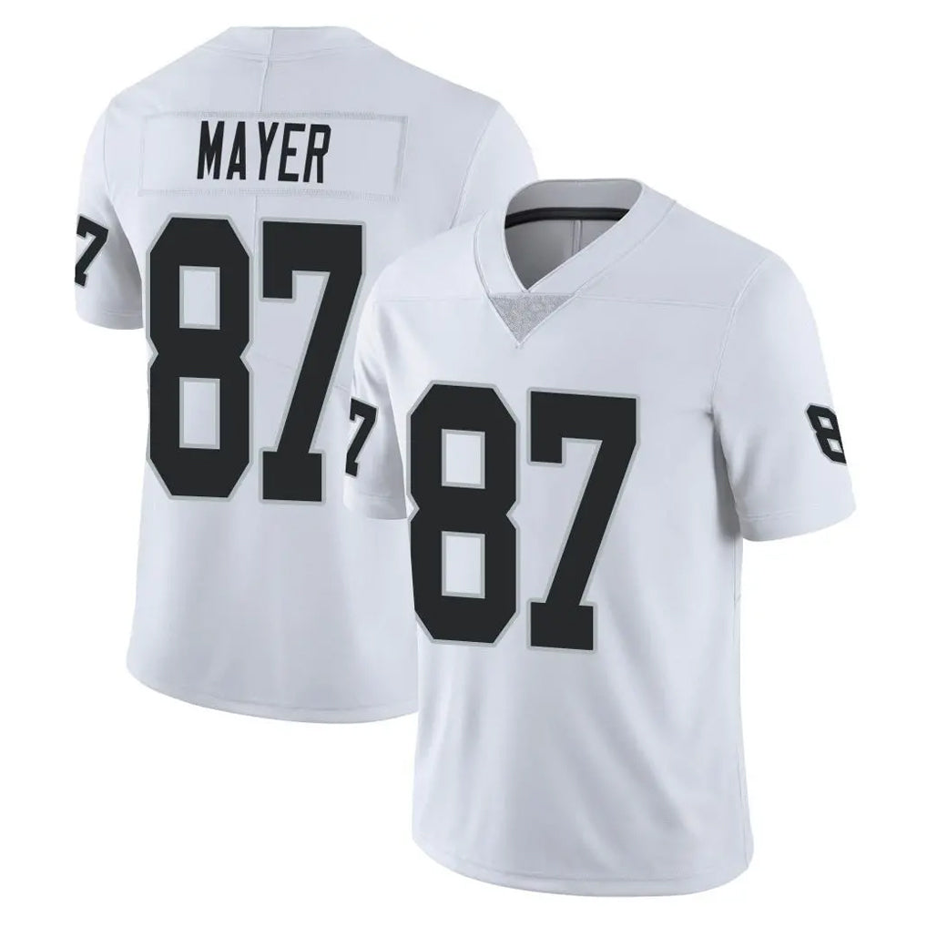 LV.Raiders #87 Michael Mayer Player White Limited Vapor Untouchable Home Game Ldoa Stitched Jerseys