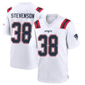 NE.Patriots #38 Rhamondre Stevenson Player White Home Game Ldoa Stitched Jerseys