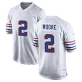 B.Bills #2 DJ Moore Player White Alternate Game Ldoa Stitched Jerseys