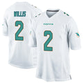 M.Dolphins #2 Malik Willis Player White Home Game Ldoa Stitched Jerseys