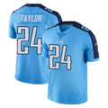 T.Titans #24 Alontae Taylor Player Light Blue Limited Color Rush Home Game Ldoa Stitched Jerseys