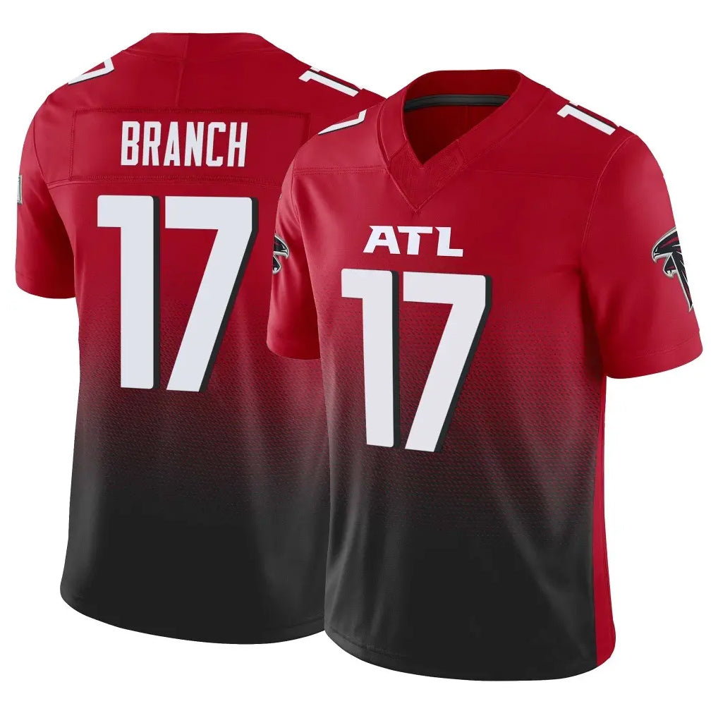 A.Falcons #17 Zachariah Branch Player Red Vapor F.U.S.E. Limited Ldoa Stitched Jerseys