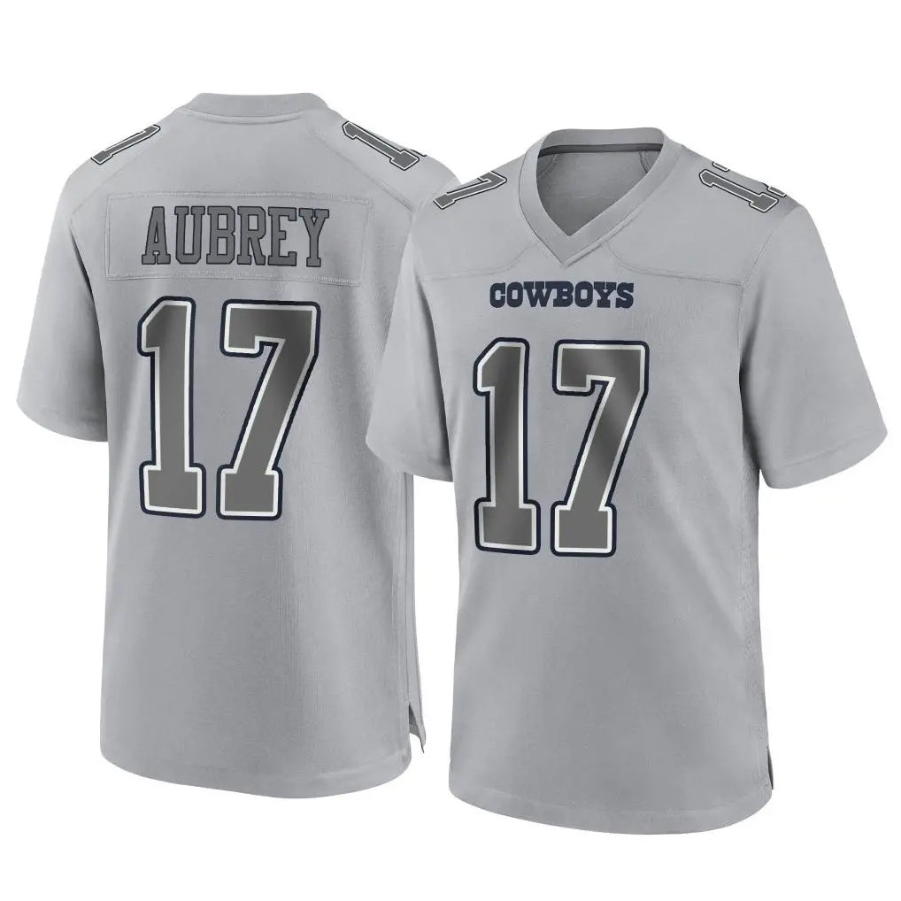 D.Cowboys #17 Brandon Aubrey Player Gray Atmosphere Fashion Home Game Ldoa Stitched Jerseys