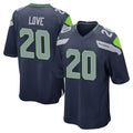 S.Seahawks #20 Julian Love Player Navy Home Game Ldoa Stitched Jerseys