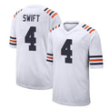 C.Bears #4 D'Andre Swift Player White Classic Home Game Ldoa Stitched Jerseys