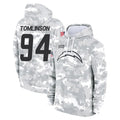 LA.Chargers #94 Dalvin Tomlinson Player Arctic Camo Salute to Service Hoodies Limited Game Ldoa Stitched Jerseys