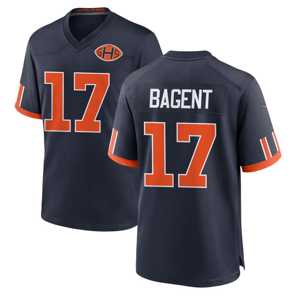 C.Bears #17 Tyson Bagent Player Navy 2026 Rivalries Collection Home Game Ldoa Stitched Jerseys