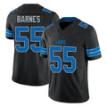 D.Lions #55 Derrick Barnes Player Black Alternate Vapor F.U.S.E. Limited Home Game Ldoa Stitched Jerseys