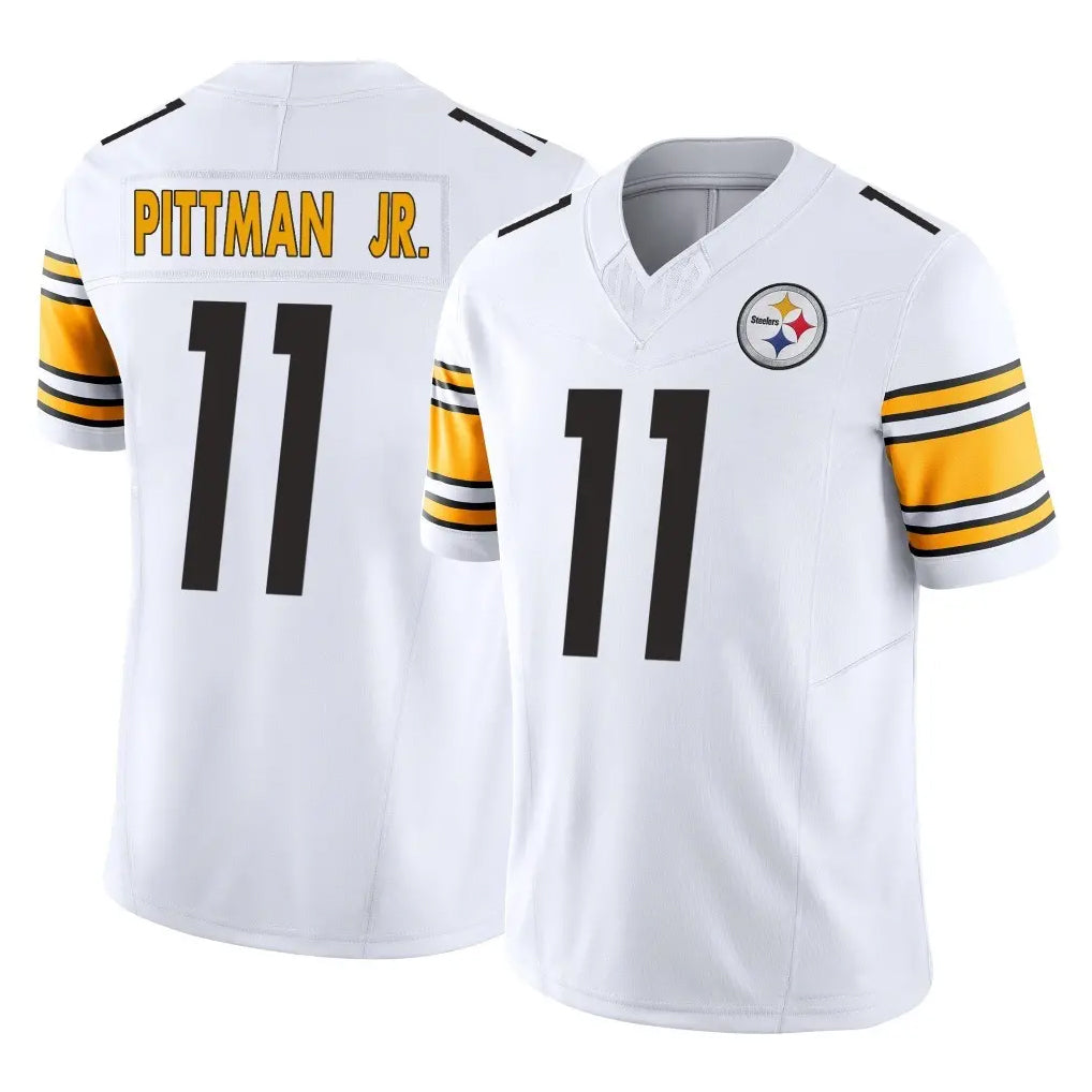 P.Steelers #11 Michael Pittman Jr. Player White Limited Vapor F.U.S.E. Home Game Ldoa Stitched Jerseys