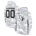 Custom A.Cardinals Arctic Camo Salute to Service Limited Hoodie Any Name & Numbers Ldoa Stitched Jerseys