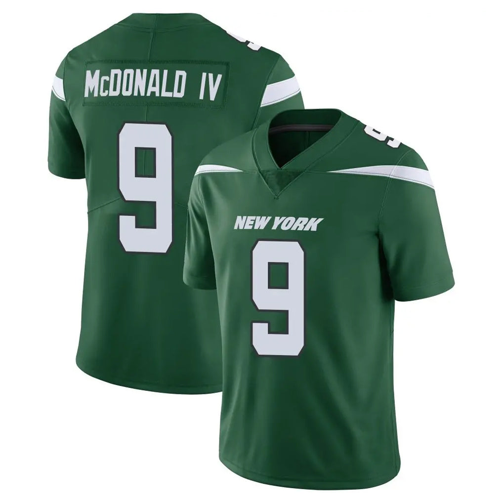 NY.Jets #9 Will McDonald IV Player Green Limited Vapor Home Game Ldoa Stitched Jerseys