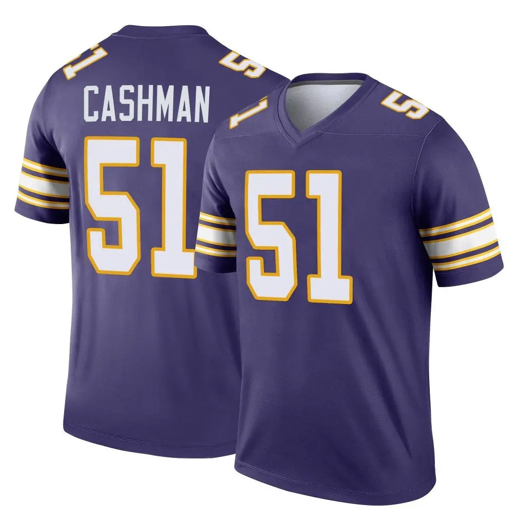 M.Vikings #51 Blake Cashman Player Purple Limited Classic Home Game Ldoa Stitched Jerseys