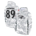 B.Ravens #89 Mark Andrews Player Arctic Camo Salute To Service Hoodie Ldoa Stitched Jerseys