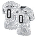 GB.Packers #0 Matthew Golden Player Arctic Camo Salute To Service Limited Ldoa Stitched Jerseys