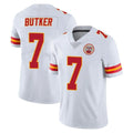 KC.Chiefs #7 Harrison Butker Player White Limited Vapor Untouchable Home Game Ldoa Stitched Jerseys