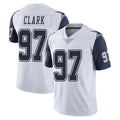 D.Cowboys #97 Kenny Clark Player White-Navy Limited Color Rush Vapor Untouchable Home Game Ldoa Stitched Jerseys