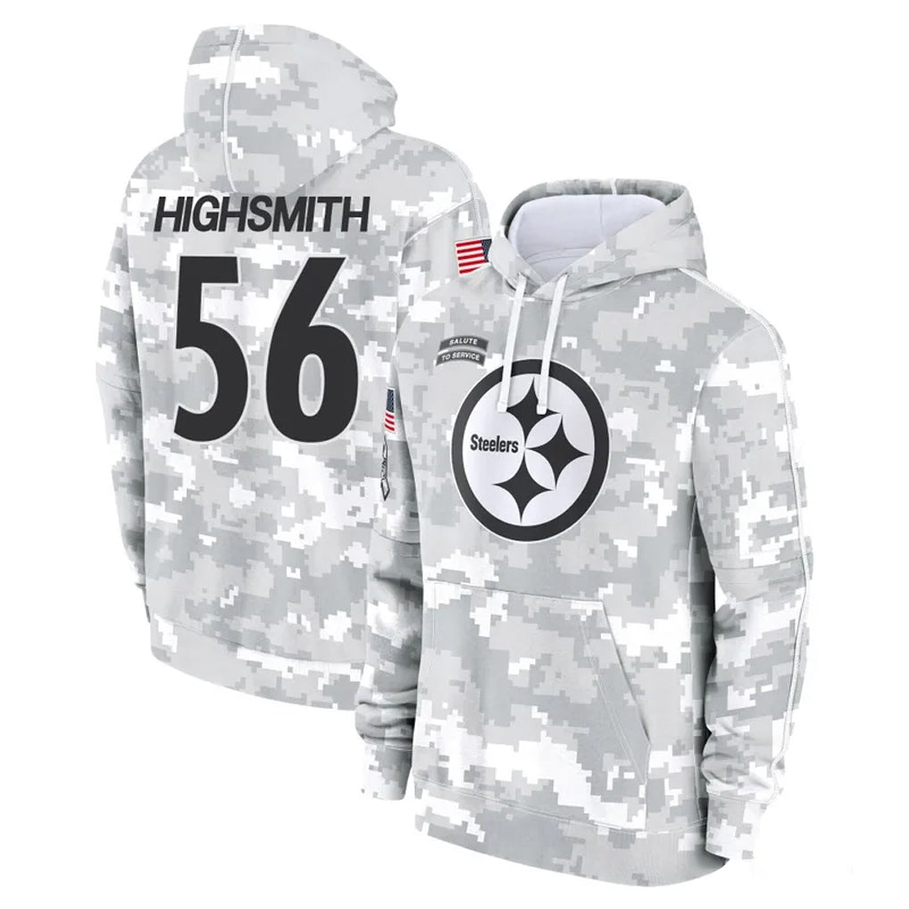 P.Steelers #56 Alex Highsmith Player Arctic Camo Limited Salute to Service Pullover Hoodies Game Ldoa Stitched Jerseys