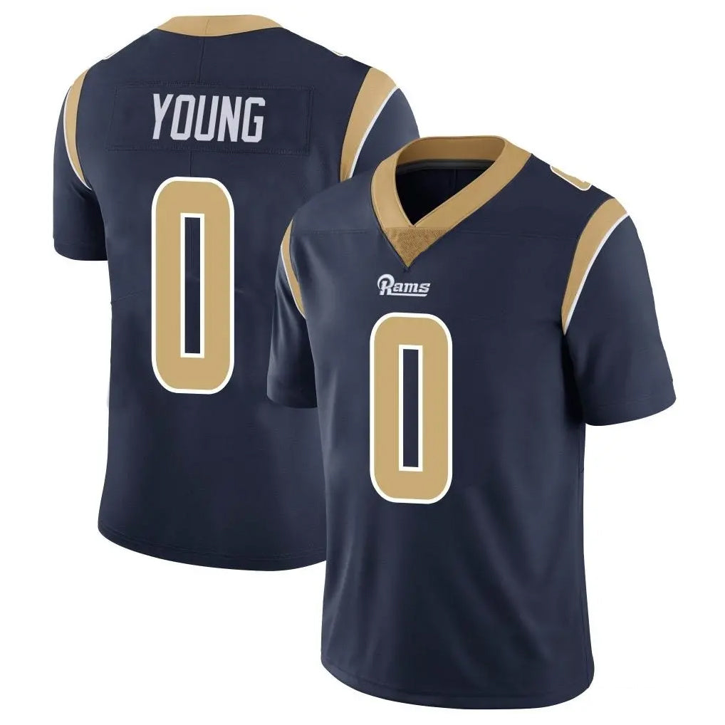 LA.Rams #0 Byron Young Player Navy Limited Vapor Untouchable Home Game Ldoa Stitched Jerseys
