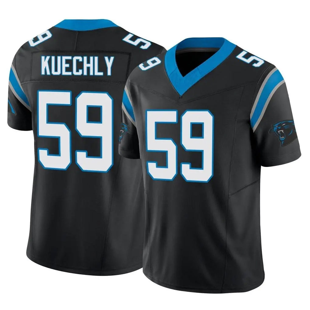 C.Panthers #59 Luke Kuechly Player Black Vapor F.U.S.E. Limited Home Game Ldoa Stitched Jerseys