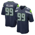 S.Seahawks #99 Leonard Williams Player Navy Home Game Ldoa Stitched Jerseys