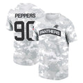C.Panthers #90 Julius Peppers Player Arctic Camo Salute to Service T-Shirt Hoodies Ldoa Stitched Jerseys
