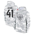 J.Jaguars #41 Josh Hines-Allen Player Arctic Camo Salute to Service Hoodies Limited Game Ldoa Stitched Jerseys