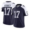 D.Cowboys #17 Brandon Aubrey Player Navy-White Limited Alternate Vapor F.U.S.E. Home Game Ldoa Stitched Jerseys