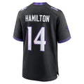 B.Ravens #14 Kyle Hamilton Player Black Home Game Ldoa Stitched Jerseys