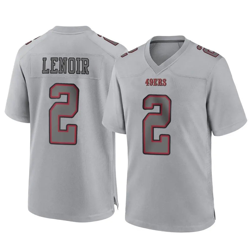 SF.49ers #2 Deommodore Lenoir Player Gray Atmosphere Fashion Home Game Ldoa Stitched Jerseys
