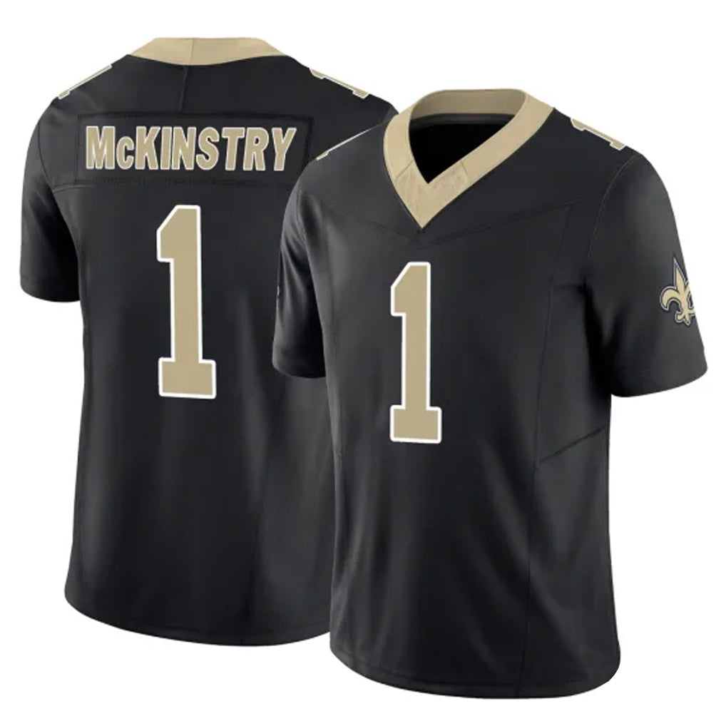 NO.Saints #1 Kool-Aid McKinstry Player Black Limited Vapor F.U.S.E. Home Game Ldoa Stitched Jerseys